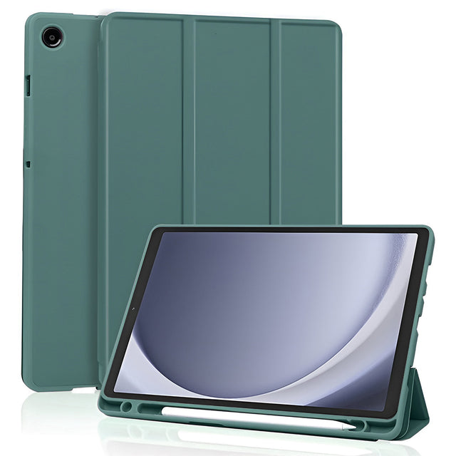 Husa de protectie tableta Techsuit Flex Trifold (with Pencil Holder) compatibil cu Samsung Galaxy Tab A11 / A9, Verde