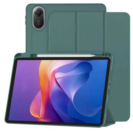 Husa de protectie tableta Techsuit Flex Trifold (with Pencil Holder) compatibil cu Xiaomi Redmi Pad 2, Verde