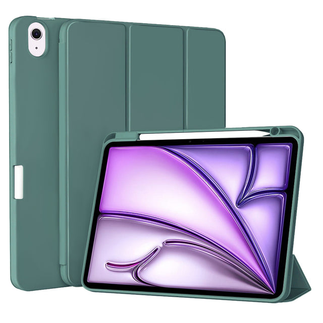 Husa de protectie tableta Techsuit Flex Trifold (with Pencil Holder) compatibil cu iPad Air 11 (2024) / Air 11 (2025) / Air 11 (2026), Verde