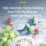 Gadget Deerma Washing Machine (GS01), Automatic, 21W, 2000mAh, Portable Fruits Cleaner, Boost Food Freshness, Vortex Power, Alb