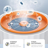 Gadget Deerma Washing Machine (GS01), Automatic, 21W, 2000mAh, Portable Fruits Cleaner, Boost Food Freshness, Vortex Power, Alb
