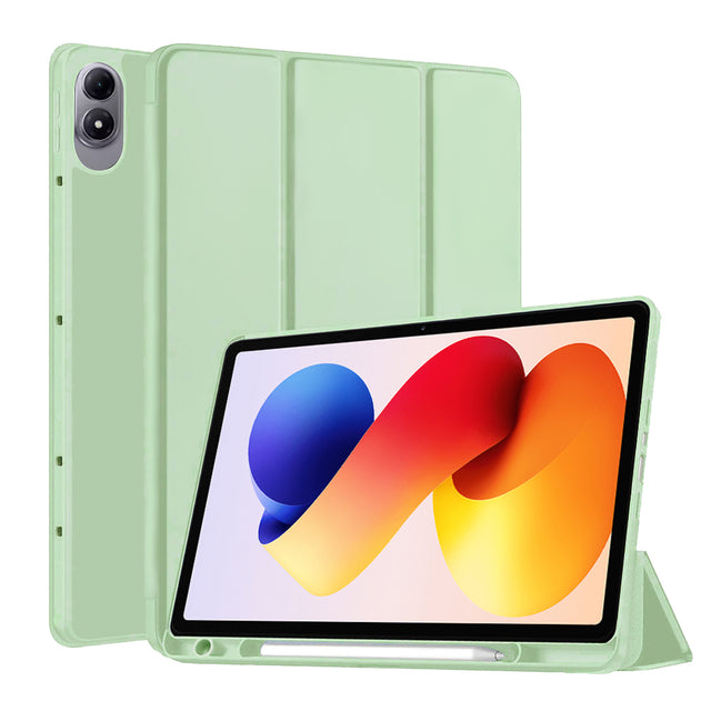 Husa de protectie tableta Techsuit Flex Trifold (with Pencil Holder) compatibil cu Xiaomi Redmi Pad 2 Pro, Matcha Green
