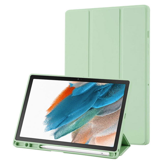 Husa de protectie tableta Techsuit Flex Trifold (with Pencil Holder) compatibil cu Samsung Galaxy Tab A8 10.5 (2021), Matcha Green