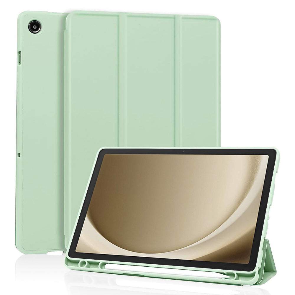 Husa de protectie tableta Techsuit Flex Trifold (with Pencil Holder) compatibil cu Samsung Galaxy Tab A9 Plus, Matcha Green