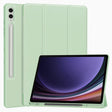 Husa de protectie tableta Techsuit Flex Trifold (with Pencil Holder) compatibil cu Samsung Galaxy Tab S9 Plus / S10 Plus / S9 FE Plus, Matcha Green
