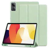 Husa de protectie tableta Techsuit Flex Trifold (with Pencil Holder) compatibil cu Xiaomi Redmi Pad SE 11", Matcha Green
