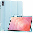 Husa de protectie tableta Techsuit Flex Trifold (with Pencil Holder) compatibil cu Samsung Galaxy Tab S11 Ultra, Albastru Cer
