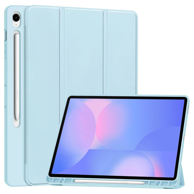 Husă tabletă Techsuit Flex Trifold pentru Samsung Galaxy Tab S10 FE Plus, albastră