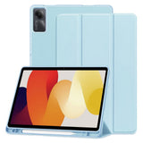 Husa de protectie tableta Techsuit Flex Trifold (with Pencil Holder) compatibil cu Xiaomi Redmi Pad SE 11", Albastru Cer