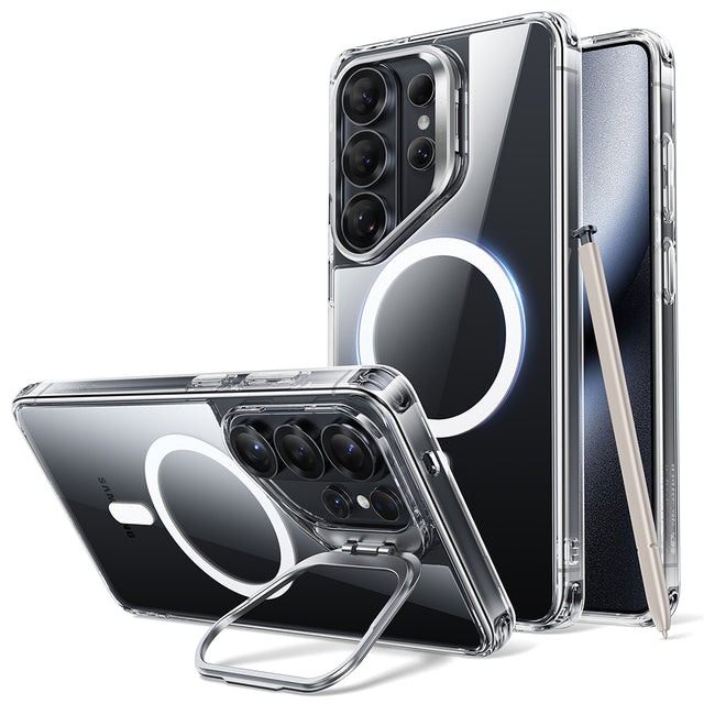 Husa de protectie ESR Classic Hybrid HaloLock Kickstand compatibil cu Samsung Galaxy S26 Ultra, Transparent