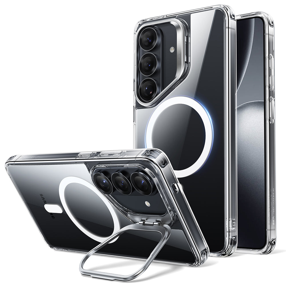 Husa de protectie ESR Classic Hybrid HaloLock Kickstand compatibil cu Samsung Galaxy S26, Transparent