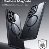 Husa de protectie ESR Classic Hybrid HaloLock compatibil cu Samsung Galaxy S26 Ultra, Transparent Black
