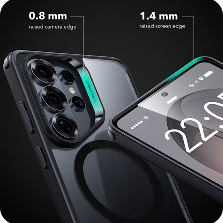 Husa de protectie ESR Classic Hybrid HaloLock compatibil cu Samsung Galaxy S26 Ultra, Transparent Black