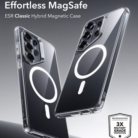 Husa de protectie ESR Classic Hybrid HaloLock compatibil cu Samsung Galaxy S26 Ultra, Transparent