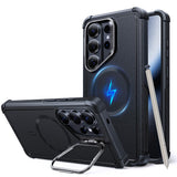 Husa de protectie ESR Cyber Armor Kickstand compatibil cu Samsung Galaxy S26 Ultra, Negru