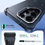 Husa de protectie ESR Cyber Armor Kickstand compatibil cu Samsung Galaxy S26 Ultra, Albastru