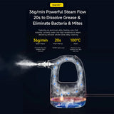 Gadget Deerma Handheld Steam Cleaner (ZQ01), Eliminates Bacteria 99,99%, 1300W, 100°, 36g/min Steam Flow, Brush Attachments, Alb