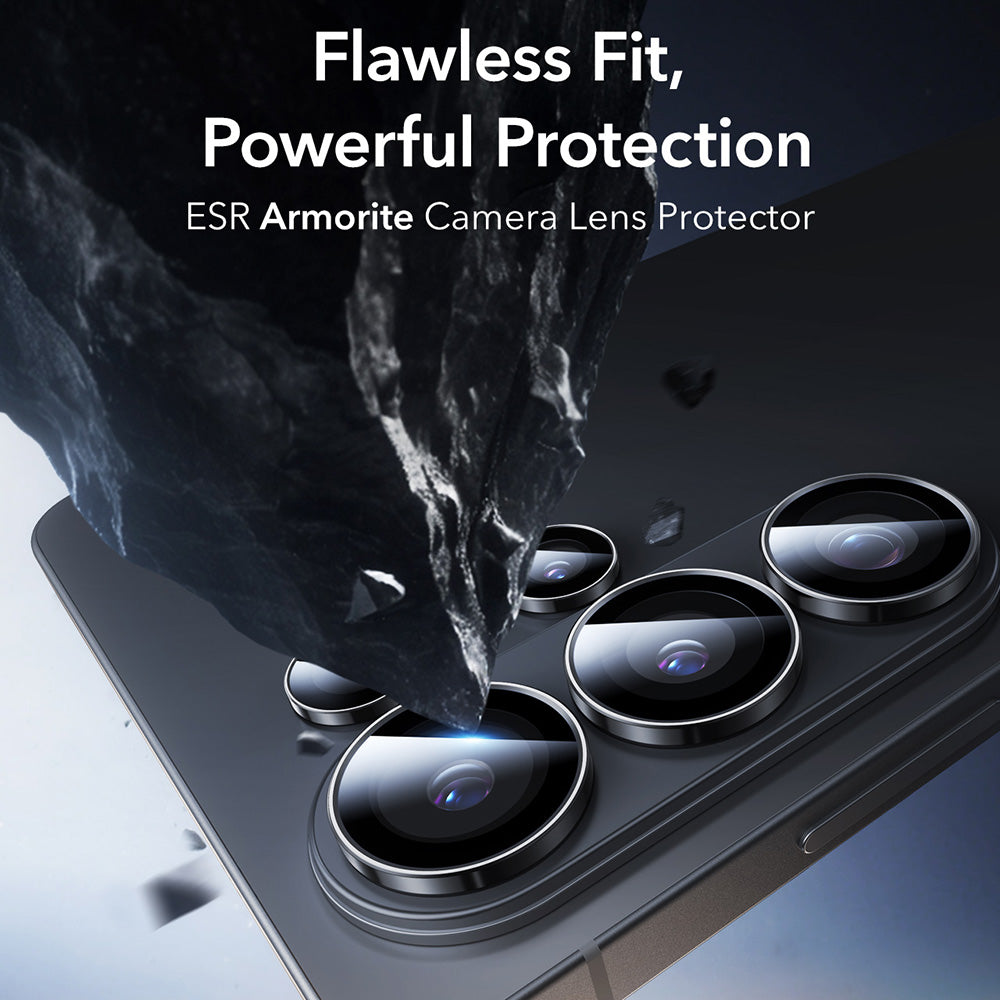 Folie de protectie ESR Armorite Camera Lens Protectors compatibil cu Samsung Galaxy S26 Ultra, Negru