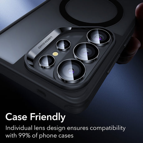 Folie de protectie ESR Armorite Camera Lens Protectors compatibil cu Samsung Galaxy S26 Ultra, Negru