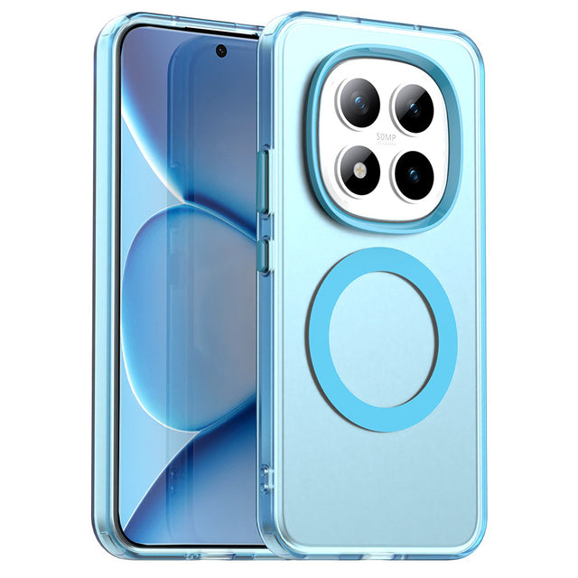Husa de protectie Techsuit CandyCase MagSafe compatibil cu Xiaomi Redmi Note 15 Pro+ 5G / Poco M8 Pro 5G, Albastru