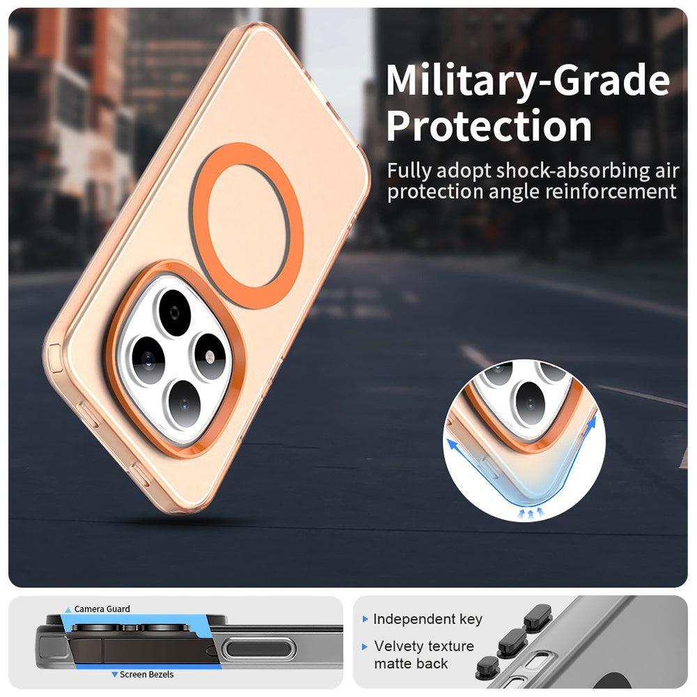 Husa de protectie Techsuit CandyCase MagSafe compatibil cu Xiaomi Redmi Note 15 Pro 5G, Portocaliu