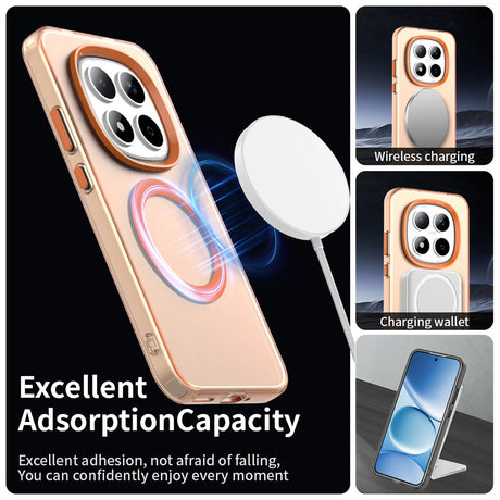 Husa de protectie Techsuit CandyCase MagSafe compatibil cu Xiaomi Redmi Note 15 Pro 5G, Portocaliu