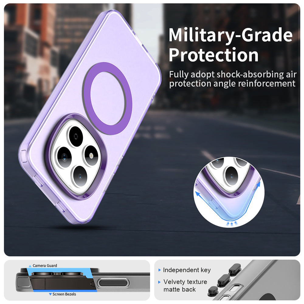 Husa de protectie Techsuit CandyCase MagSafe compatibil cu Xiaomi Redmi Note 15 Pro 5G, Mov