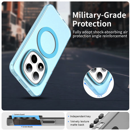 Husa de protectie Techsuit CandyCase MagSafe compatibil cu Xiaomi Redmi Note 15 Pro 5G, Albastru