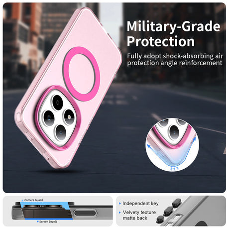Husa de protectie Techsuit CandyCase MagSafe compatibil cu Xiaomi Redmi Note 15 Pro 5G, Roz