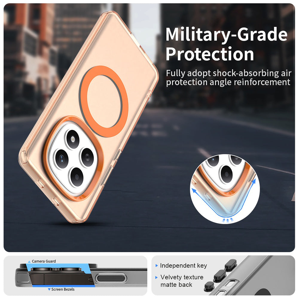 Husa de protectie Techsuit CandyCase MagSafe compatibil cu Xiaomi Redmi Note 15 5G / Note 15 4G / Poco M8 5G, Portocaliu