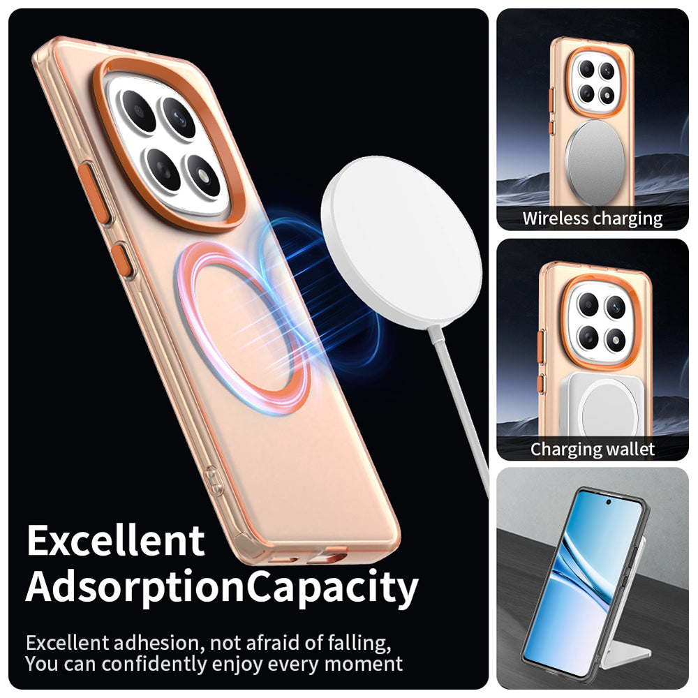 Husa de protectie Techsuit CandyCase MagSafe compatibil cu Xiaomi Redmi Note 15 5G / Note 15 4G / Poco M8 5G, Portocaliu