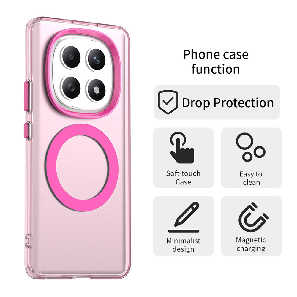 Husa de protectie Techsuit CandyCase MagSafe compatibil cu Xiaomi Redmi Note 15 5G / Note 15 4G / Poco M8 5G, Roz