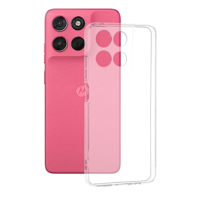 Husa de protectie Techsuit Clear Silicone compatibil cu Motorola Moto G57 Power / G67 Power, Transparent