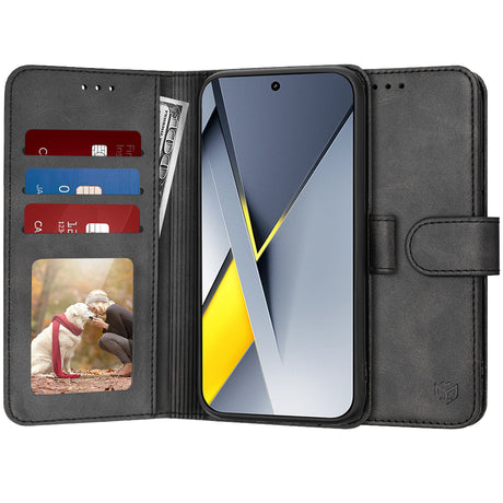 Husa de protectie Techsuit Diary Book compatibil cu Xiaomi Poco F8 Pro, Negru
