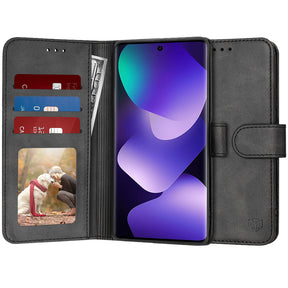 Husa de protectie Techsuit Diary Book compatibil cu Xiaomi Redmi Note 15 5G / Note 15 4G / Poco M8 5G, Negru