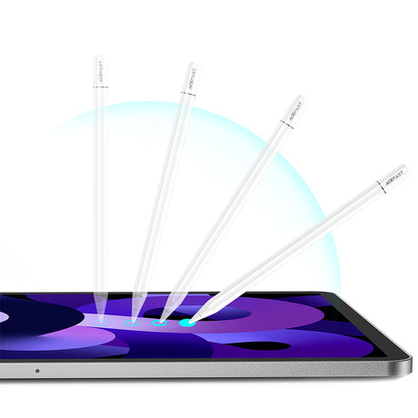 Stylus Acefast Stylus Pen (V3), for iPad, Active, Capacitive, with Wireless Charging, Minimal Lag, 90mAh, Type-C, Alb