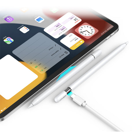 Stylus Acefast Stylus Pen (V3), for iPad, Active, Capacitive, with Wireless Charging, Minimal Lag, 90mAh, Type-C, Alb