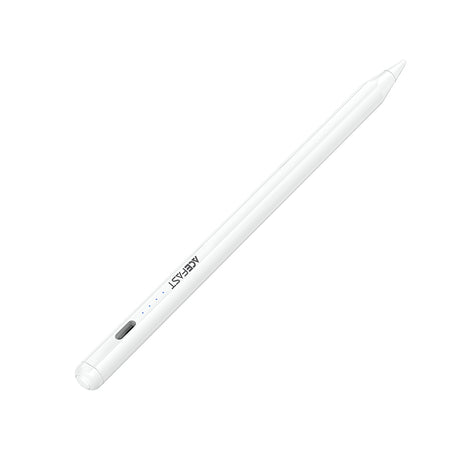 Stylus Acefast Stylus Pen (V1), Universal, Active, Capacitive, with Built-in Magnet, Auto Shutdown, LED, 130mAh, Type-C, Alb