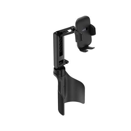 Suport Acefast- Car Holder (D63) with 2 Bases, Reliable Clamps, One-key Opening, Flexible Rod, Non‑slip Silicone, Universal, Black
