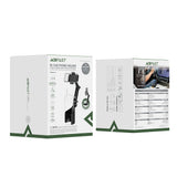 Suport Acefast- Car Holder (D63) with 2 Bases, Reliable Clamps, One-key Opening, Flexible Rod, Non‑slip Silicone, Universal, Black