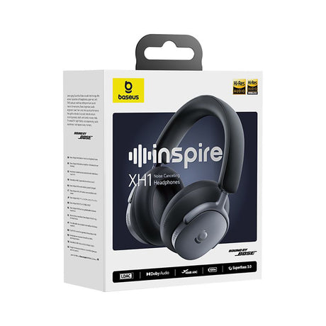 Casti Baseus Inspire XH1 (A00085701123-00), Bluetooth 6.1, LDAC, Negru