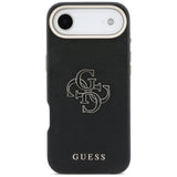 Husa de protectie Guess Hardcase Resin Logo (GUHCP17M5PS4RGGK) compatibil cu iPhone 17 Air, Negru