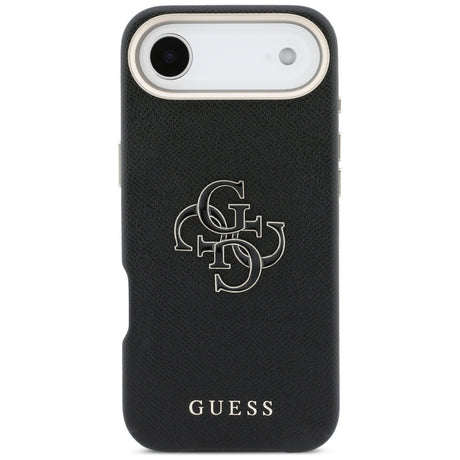 Husa de protectie Guess Hardcase Resin Logo (GUHCP17M5PS4RGGK) compatibil cu iPhone 17 Air, Negru