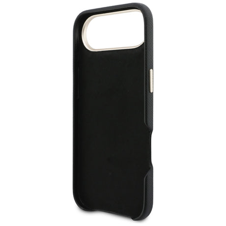 Husa de protectie Guess Hardcase Resin Logo (GUHCP17M5PS4RGGK) compatibil cu iPhone 17 Air, Negru