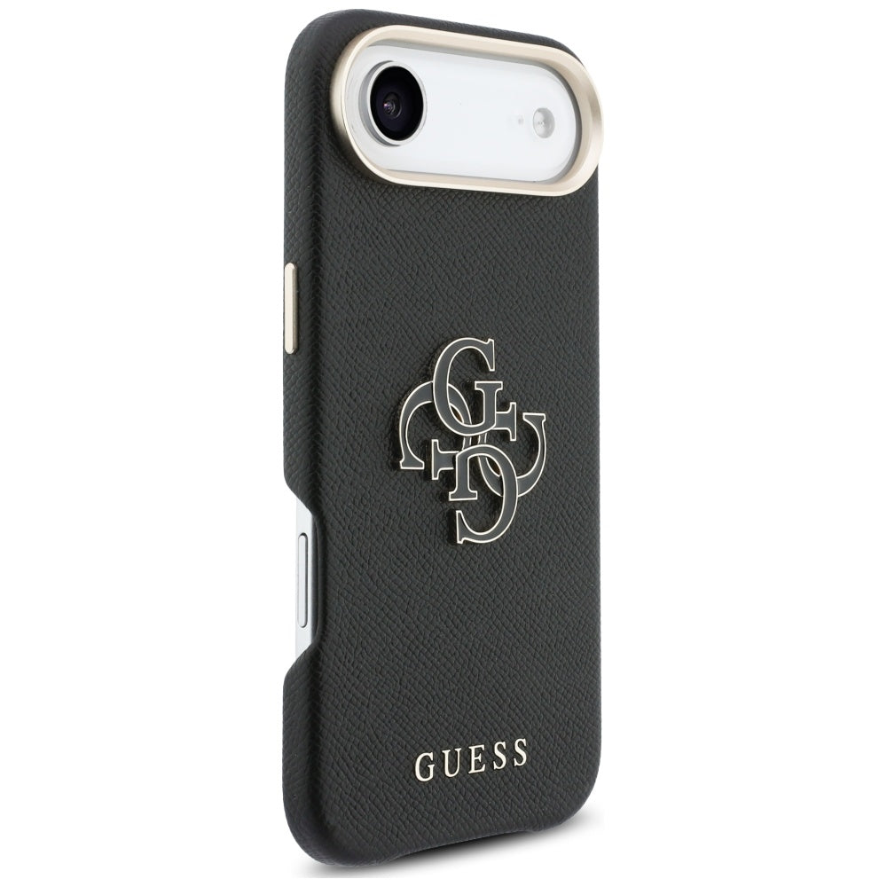 Husa de protectie Guess Hardcase Resin Logo (GUHCP17M5PS4RGGK) compatibil cu iPhone 17 Air, Negru