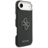 Husa de protectie Guess Hardcase Resin Logo (GUHCP17M5PS4RGGK) compatibil cu iPhone 17 Air, Negru