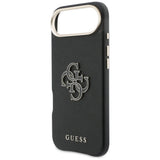 Husa de protectie Guess Hardcase Resin Logo (GUHCP17M5PS4RGGK) compatibil cu iPhone 17 Air, Negru