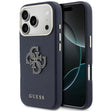 Husa de protectie Guess Hardcase Resin Logo (GUHCP17X5PS4RGGB) compatibil cu iPhone 17 Pro Max, Albastru