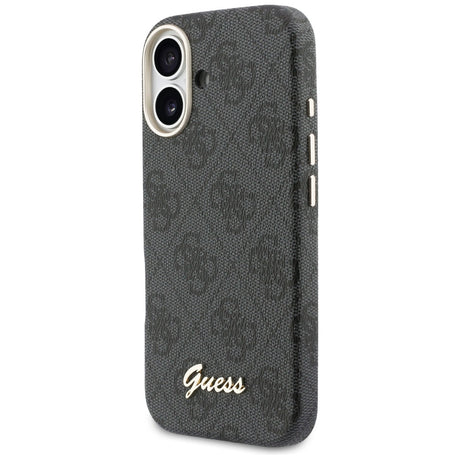 Husa de protectie Guess 4G Script MagSafe (GUHMP17S5P4FWMSK) compatibil cu iPhone 17, Negru