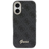 Husa de protectie Guess 4G Script MagSafe (GUHMP17S5P4FWMSK) compatibil cu iPhone 17, Negru